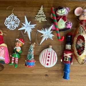 Festive Holiday Ornament Set - Multicolor